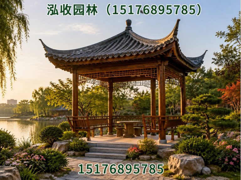 泰州防腐木凉亭展示图